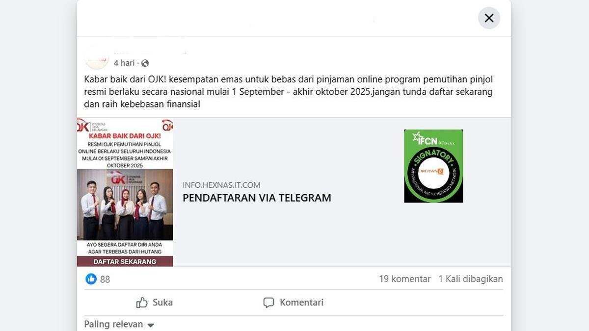 Fakta di Balik Hoaks Pemutihan Data Pinjaman Online
