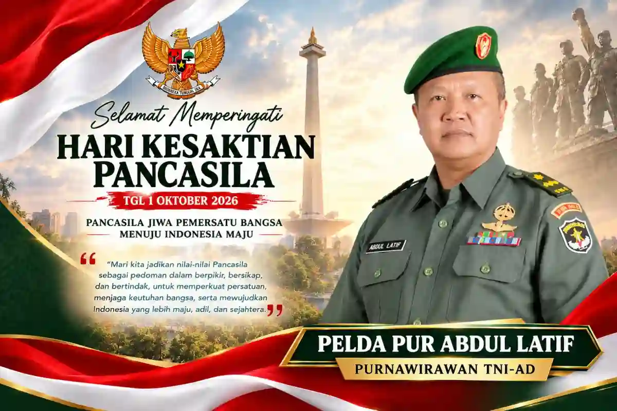 Purnawirawan TNI-AD Pelda Pur Abdul Latif Beri Pesan di Hari Kesaktian Pancasila