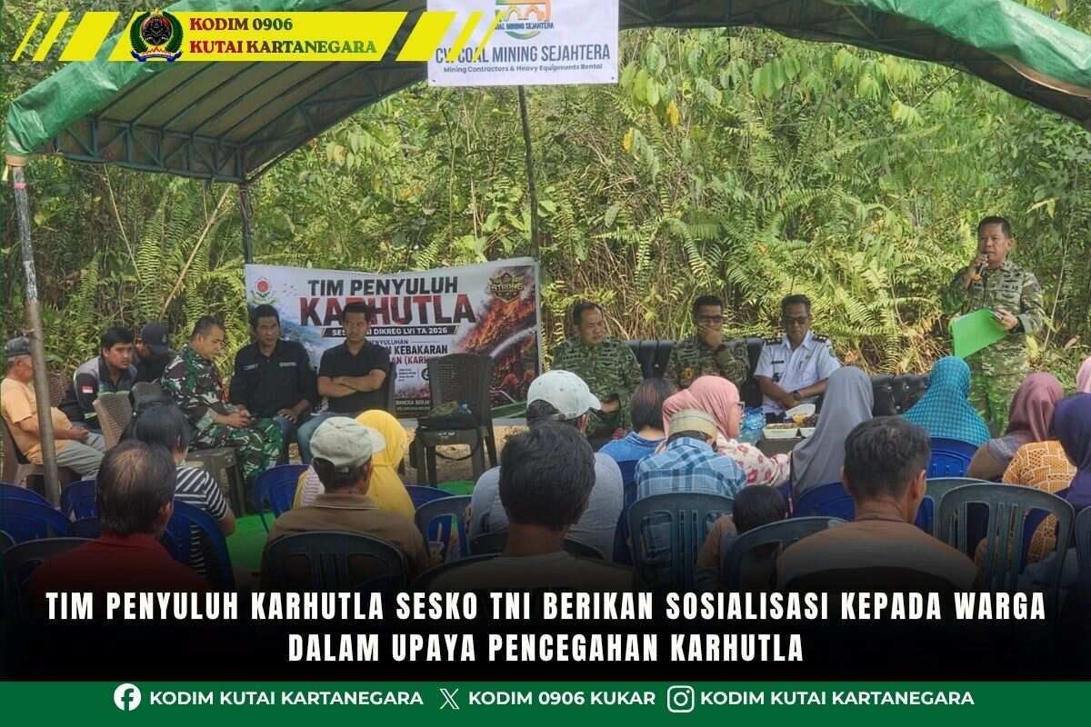 Tim Penyuluh Karhutla Sesko TNI Berikan Sosialisasi Kepada Warga Dalam Upaya Pencegahan Karhutla Tim Penyuluh Karhutla Sesko TNI Berikan Sosialisasi Kepada Warga Dalam Upaya Pencegahan Karhutla