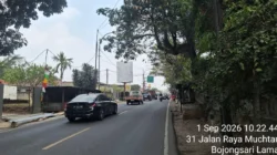 Sering terjadi kecelakaan di segmen setelah kantor BSSN arah lampu merah Bojongsari