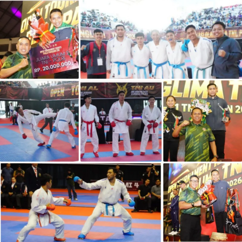 Kontingen Karate Kodam III/Siliwangi Raih Juara Umum II TNI/Polri dan Juara Umum III Open Piala Panglima TNI 2026