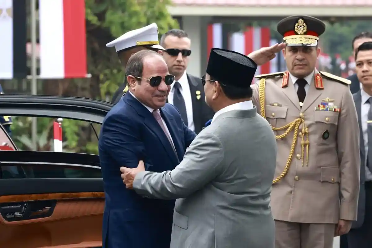 Prabowo Sambut Presiden Mesir El-Sisi di Istana Merdeka, Perkuat Kemitraan Strategis
