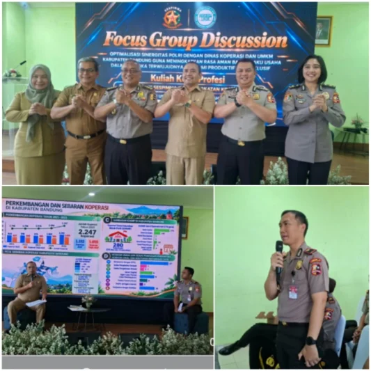 Peserta Didik Sespimma Polri Angkatan ke-76 Gelar FGD Optimalisasi Kerja Sama Satgas Pangan Polri dengan Dinas Ketahanan Pangan dan Perikanan Kabupaten Bandung