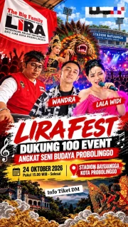 LiraFest 2026 Digelar 24 Oktober, Seniman dan UMKM Ramaikan Stadion Bayuangga Kota Probolinggo
