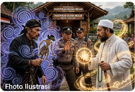 Heboh !! Di Cibugel Sumedang. Ki Wayang vs Tabib Jalil Adu Ilmu – Berawal dari Konten Hipnotis Bikin Kaku, Berujung Geruduk Rumah !