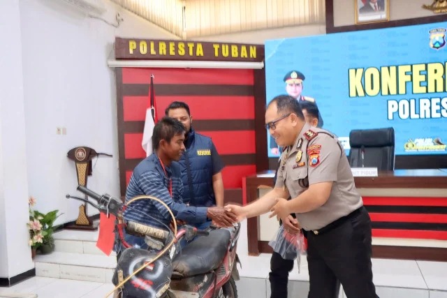 Terduga Pelaku Curanmor di Widang Diamankan Warga, Polisi Lakukan Pengembangan