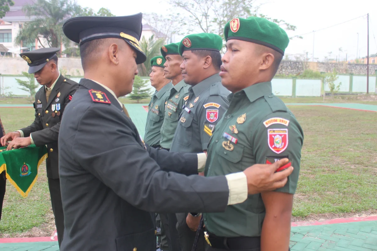 Naik Pangkat Harus Amanah, Pesan Dandim 0913/PPU Saat Pimpin Korps Raport Kenaikan Pangkat
