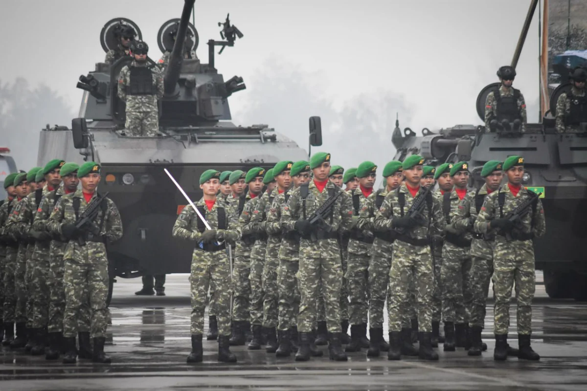 Upacara HUT ke-81 TNI di Timika Berlangsung Khidmat