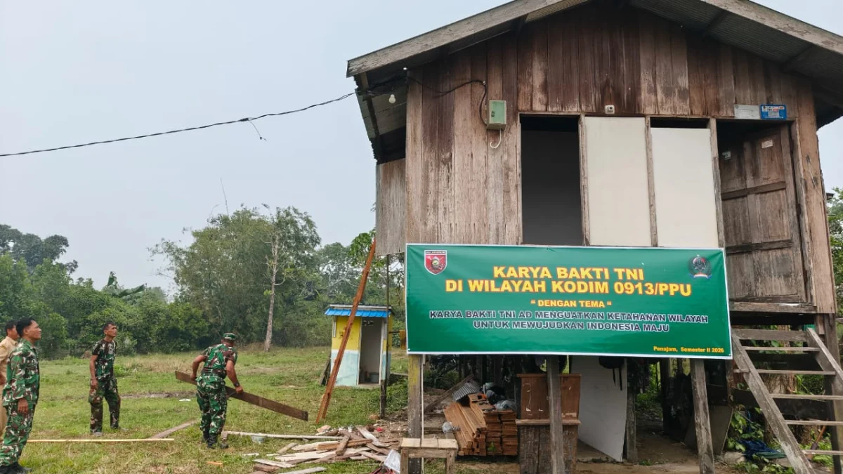 Bakti TNI untuk Rakyat, Koramil 01/Penajam Rehab RTLH Warga Kurang Mampu
