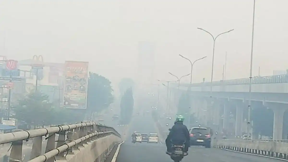 Kabut Asap Picu Lonjakan PM2.5 di Palembang hingga Level Kritis
