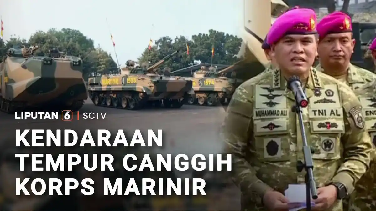 Korps Marinir Perkuat Persenjataan dengan 12 Kendaraan Tempur Amfibi AAV M35