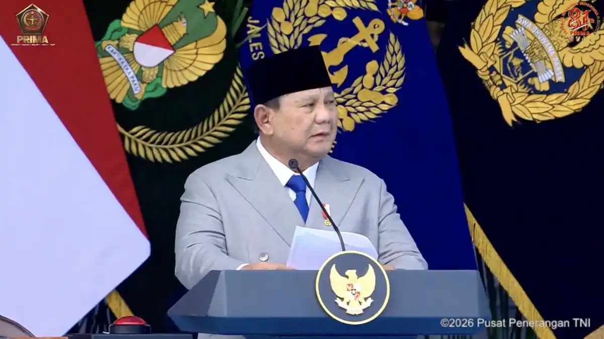 Prabowo Resmikan Enam Kodam dan 204 Satuan Baru TNI pada HUT ke-81