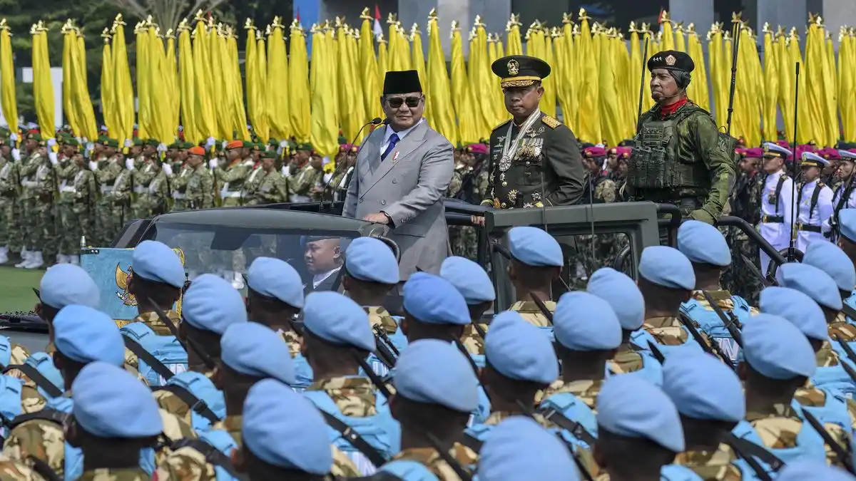 Prabowo Resmikan 204 Satuan Baru dalam Upacara HUT ke-81 TNI