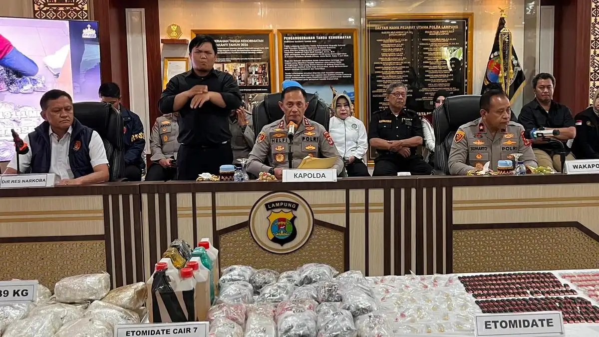Polda Lampung Ungkap 89 Kilogram Sabu di Bakauheni, Pengiriman Diduga Disiapkan untuk Tahun Baru 2027