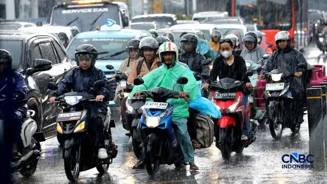 BMKG Memprakirakan Hujan Sedang hingga Lebat di Sejumlah Wilayah Indonesia