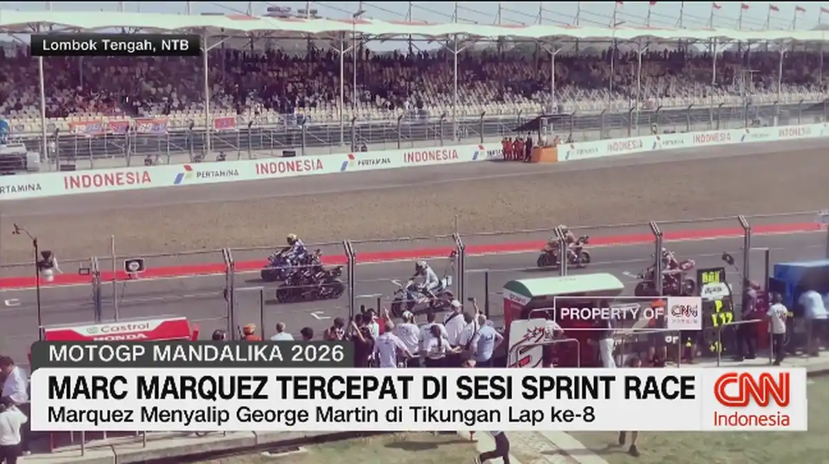 Marc Márquez Memimpin Usai Menjadi yang Tercepat di Sprint Race Mandalika