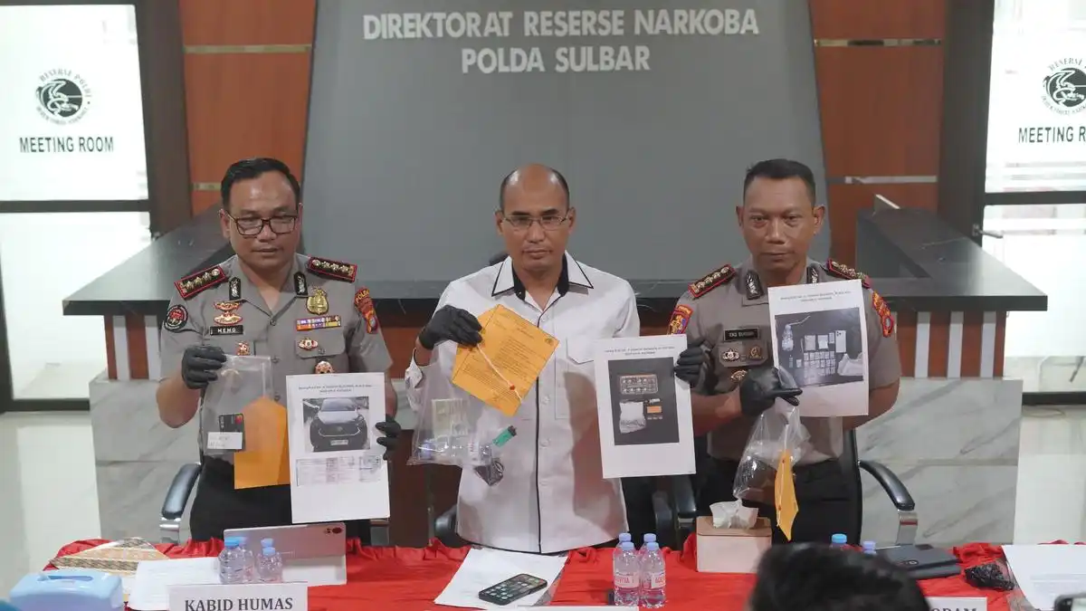 Tiga Tersangka Kasus Sabu di Sulawesi Barat, Polisi Dalami Peran Anggota Polri dan Pejabat Pemprov