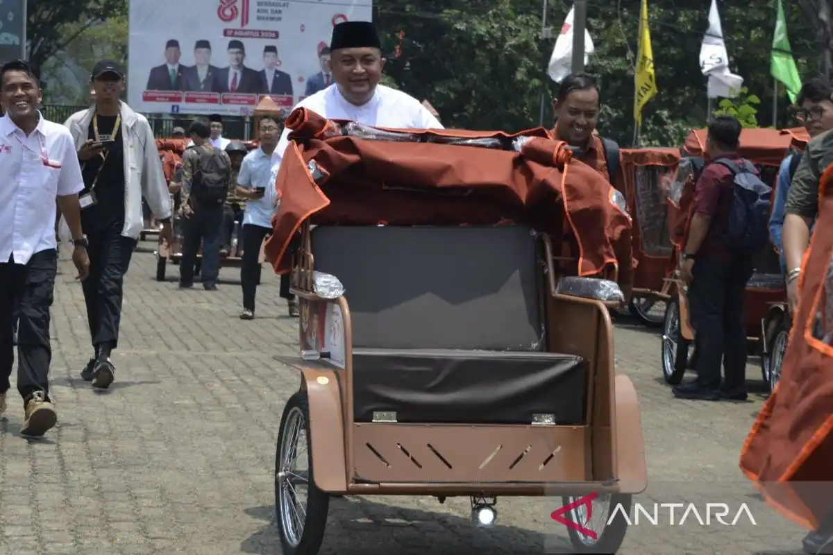 130 Becak Listrik untuk Pengayuh Konvensional di Kabupaten Bogor