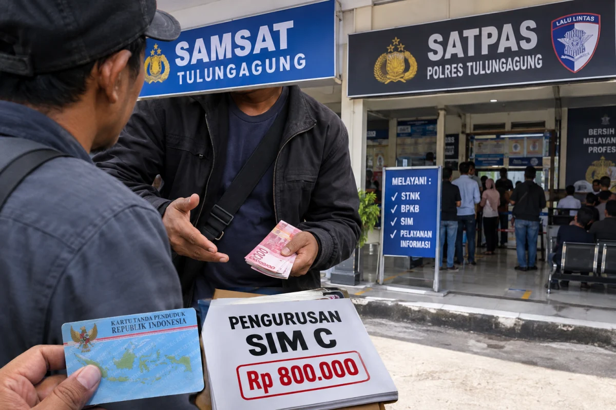 Dugaan Percaloan di Samsat dan Satpas Tulungagung, Masyarakat Menanti Langkah Konkret Aparat
