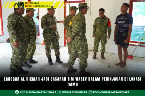 Langgar Al Hikmah Jadi Sasaran Tim Wasev dalam Peninjauan di Lokasi TMMD